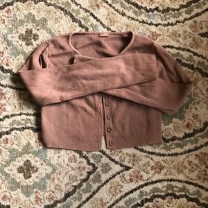 Brown cardigan top